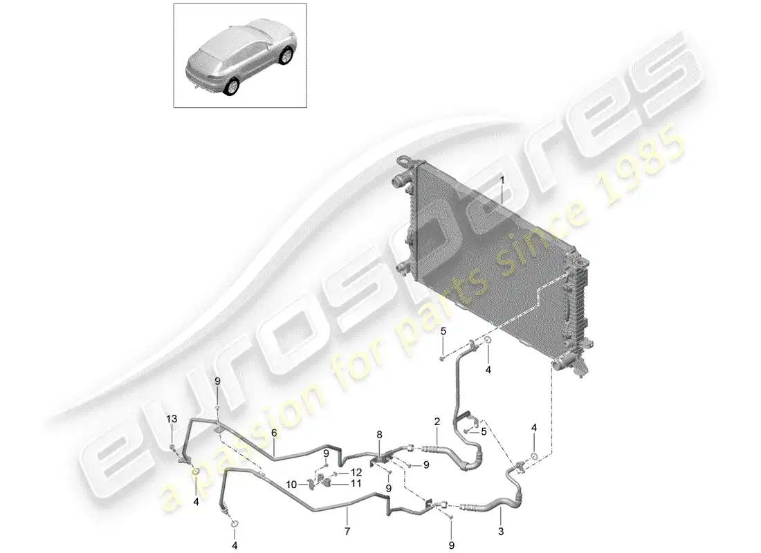porsche 2015 (macan) - pdk - parts diagram