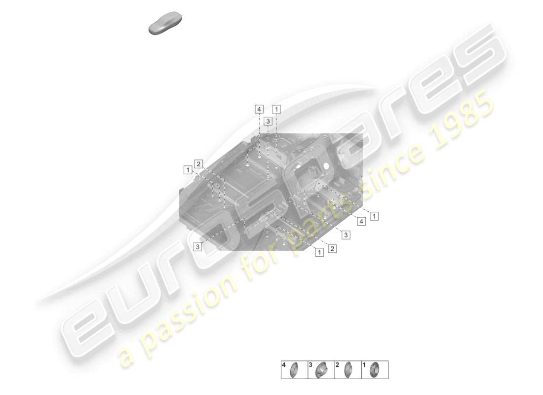 porsche 2022 (992-1 turbo / s) plugs for body inner car body underbody part diagram
