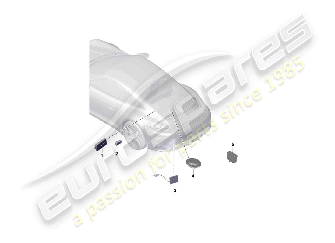 porsche 2024 (992-2) aerial rear part diagram