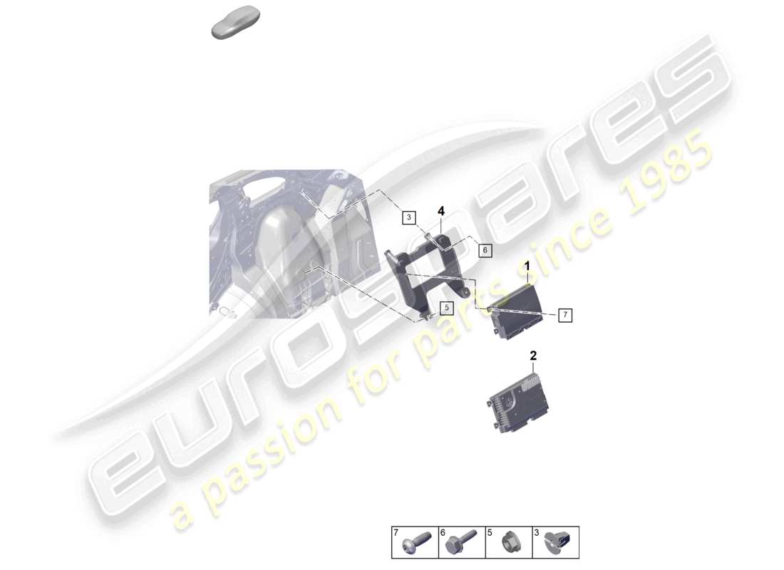 porsche 2023 (cayenne e3 pa) amplifiers part diagram