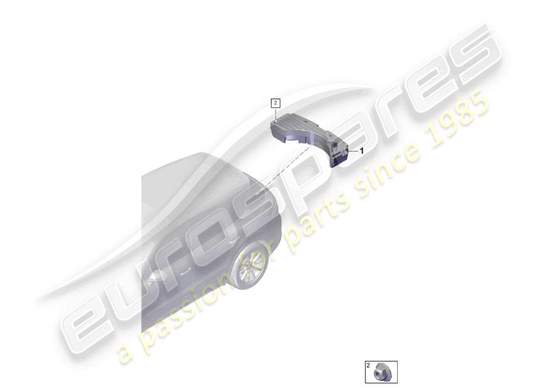 porsche 2023 (cayenne e3 pa) subwoofer part diagram