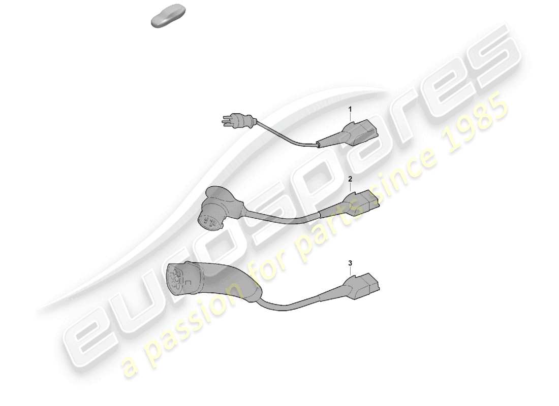 porsche 2024 (cayenne e3 pa) charge cable for mains socket part diagram