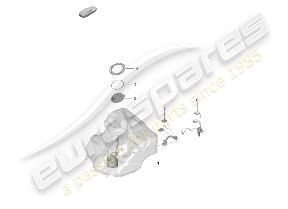 porsche 2024 (992-2 gt3/rs/st) fuel pump sender for fuel gauge part diagram