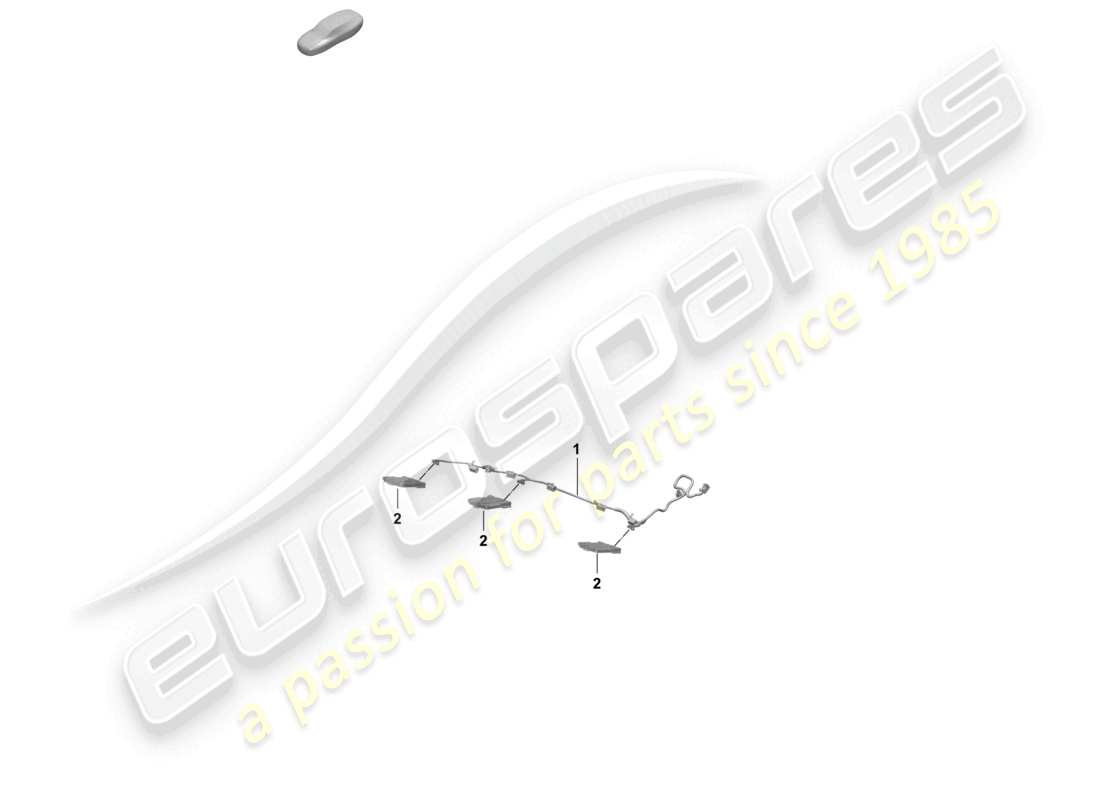 porsche 2025 (macan-e) electrics back seat parts diagram