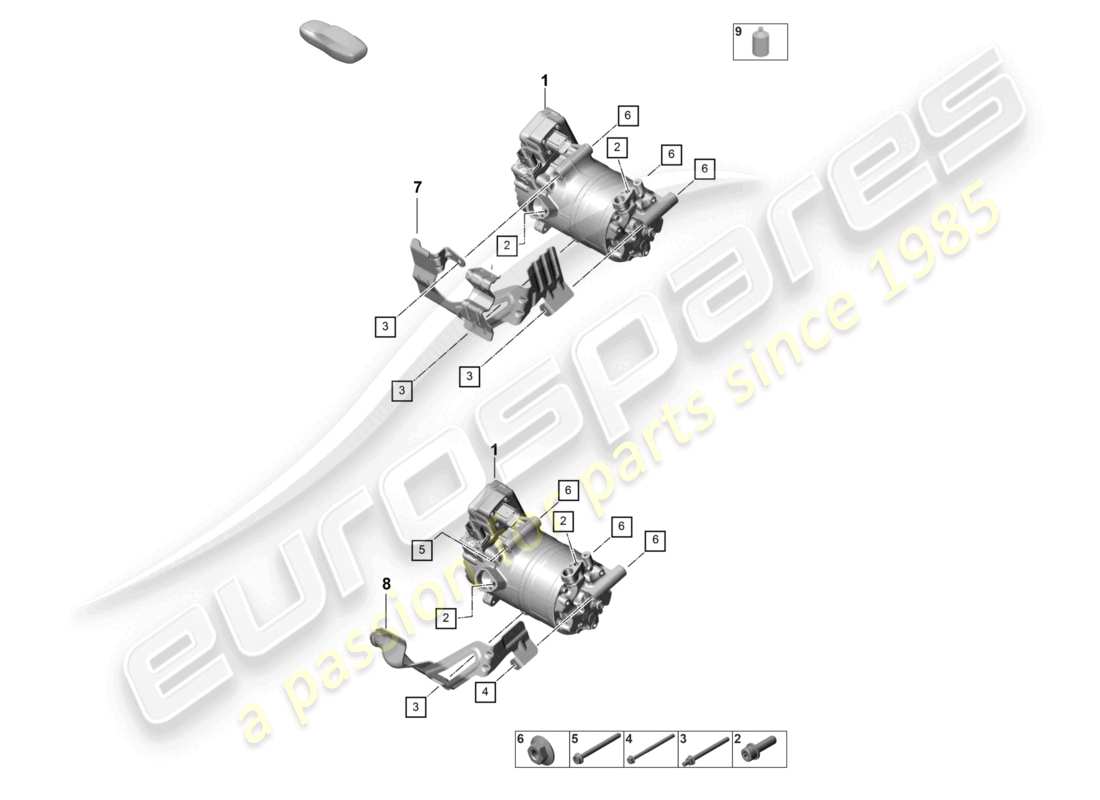 porsche 2023 (panamera 971-2) heating, air cond. system for vehicles with hybrid drive electric a/c compressor r1234yf coolant part diagram