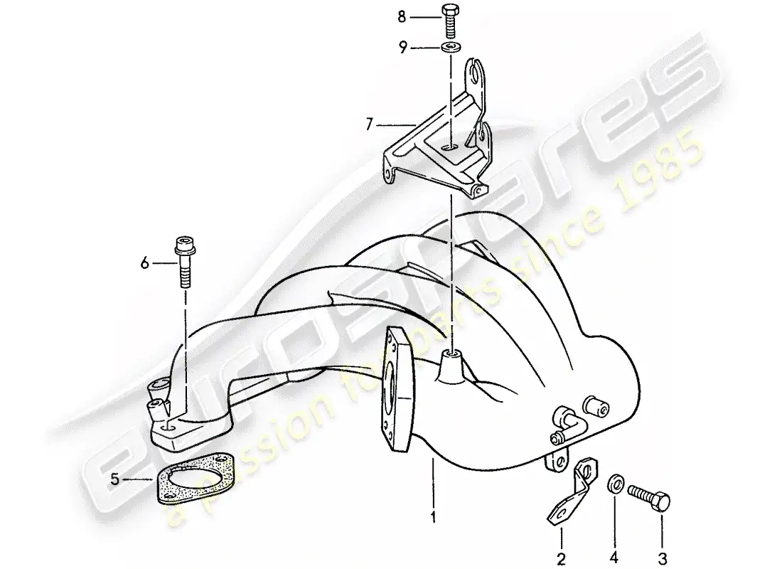 porsche 1991 (944) l-jetronic - 3 parts diagram