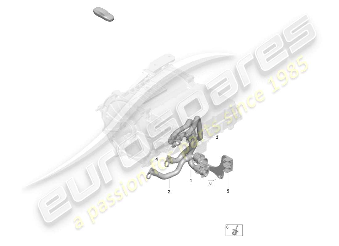 porsche 2021 (taycan 9j1-1) drive cooling rear axle part diagram