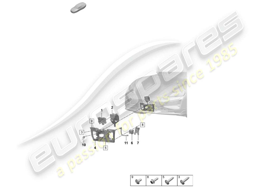 porsche 2026 (taycan 9j1-2) individual parts for vehicles with night vision system part diagram