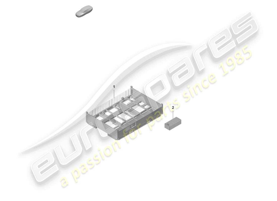 porsche 2026 (taycan 9j1-2) transport container high-voltage battery part diagram