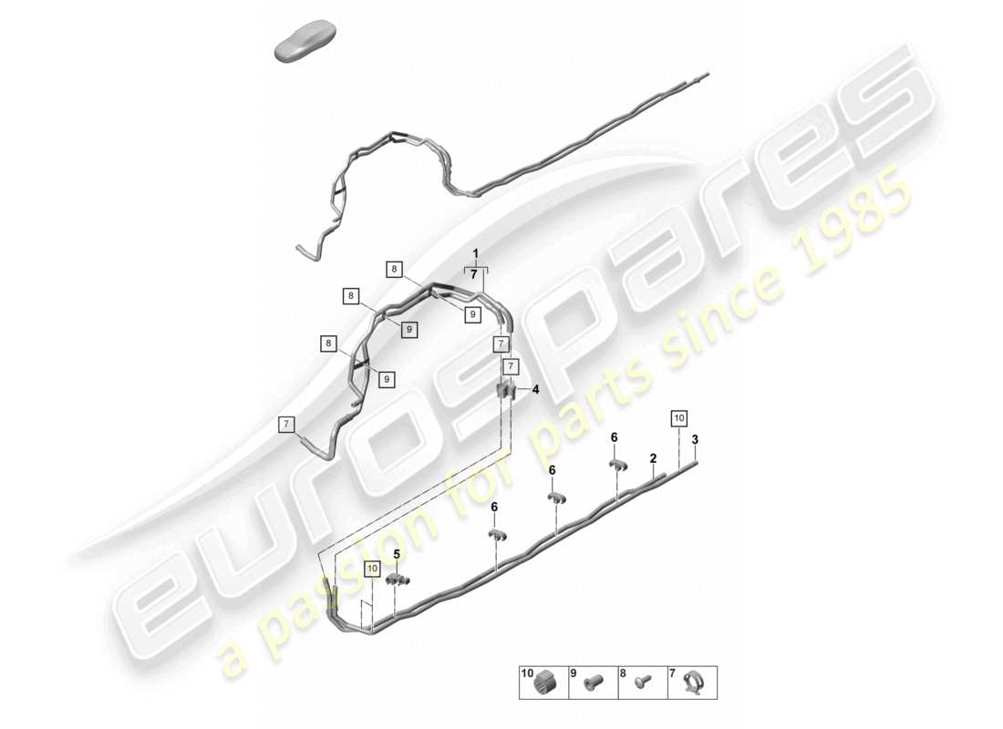 porsche 2022 (panamera 971-2) heating, air cond. system front for vehicles with hybrid drive underbody part diagram