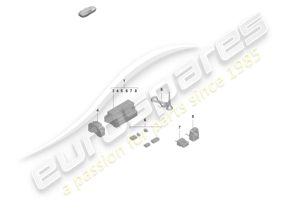 porsche 2023 (taycan 9j1-1) charging station home energy manager (hem) part diagram