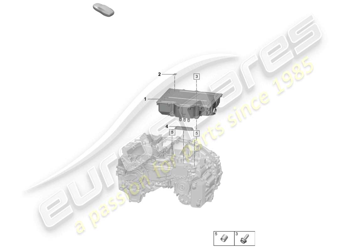 porsche 2025 (macan-e) power and control electronics- macan 4 for electric drive macan individual parts rear axle part diagram