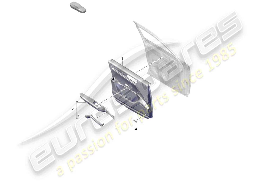 porsche 2026 (cayenne e3 pa) door trim panels front doors for vehicles with leather trim part diagram