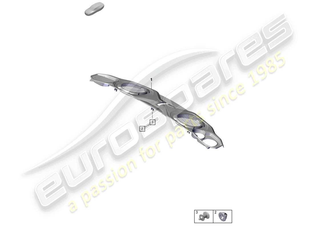 porsche 2025 (992-2 gt3/rs/st) engine cover part diagram