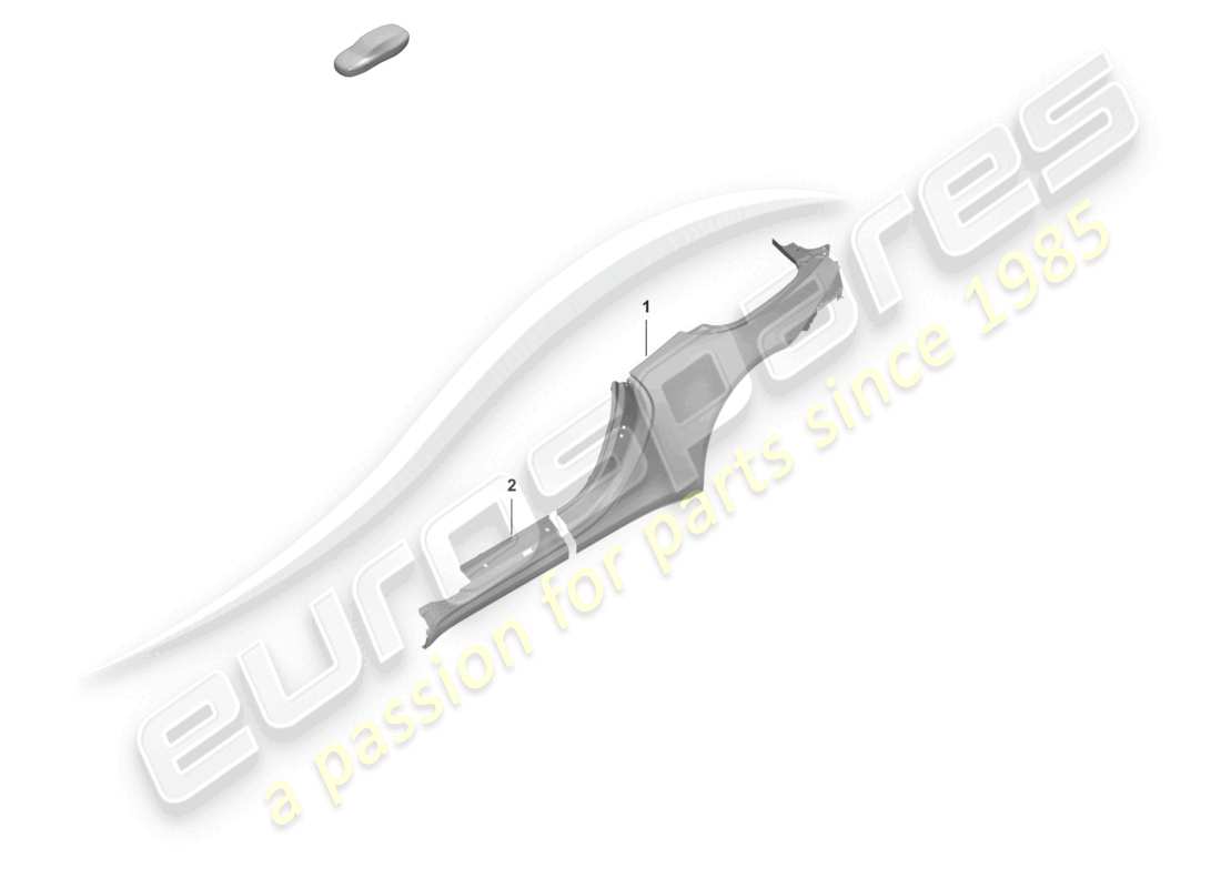 porsche 2022 (992-1) side part cabriolet parts diagram