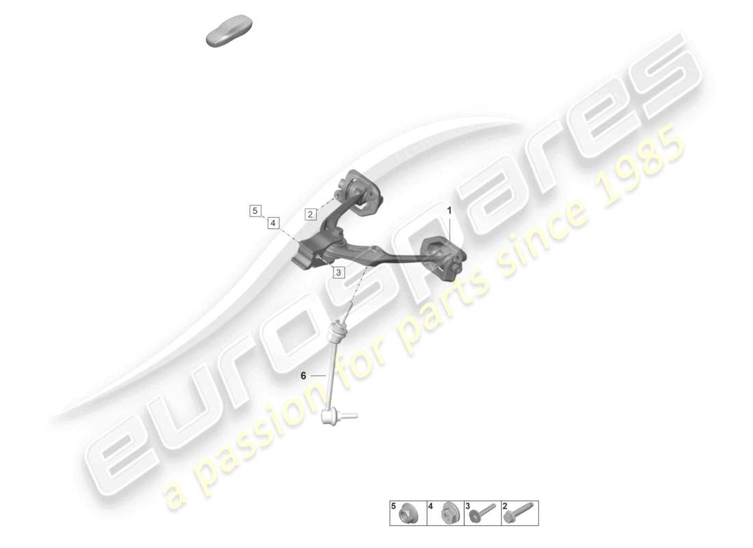 porsche 2023 (992-1 gt3/rs/st) wishbone upper part diagram