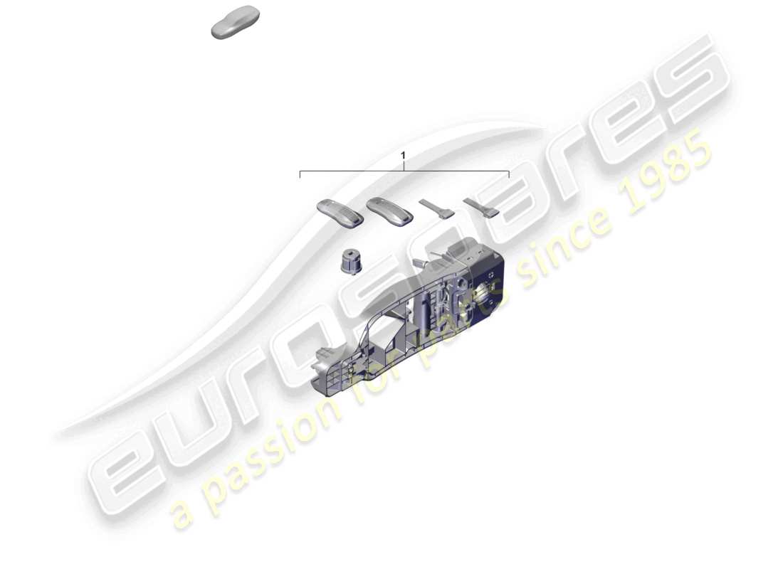 porsche 2023 (cayenne e3 pa) 1 set of lock cylinders part diagram