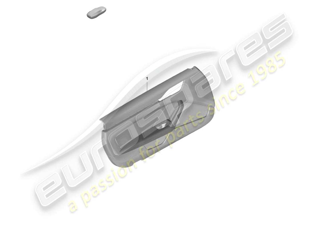porsche 2024 (992-2 gt3/rs/st) door panel for models with leatherette trim armrest (leather) touring package part diagram