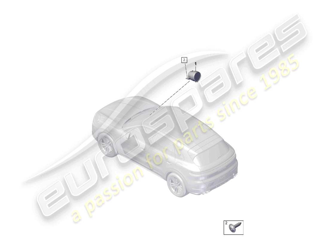 porsche 2025 (cayenne e3 pa) compass part diagram