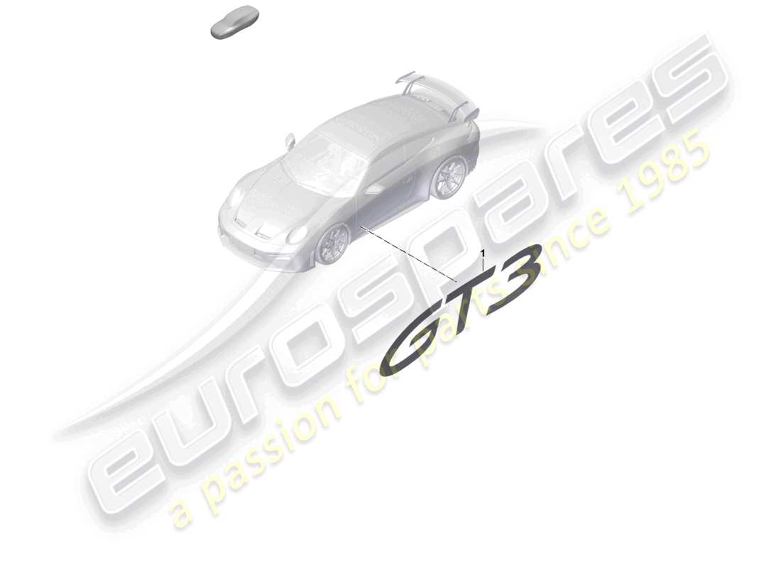 porsche 2026 (992-2 gt3) decorative film gt3 part diagram