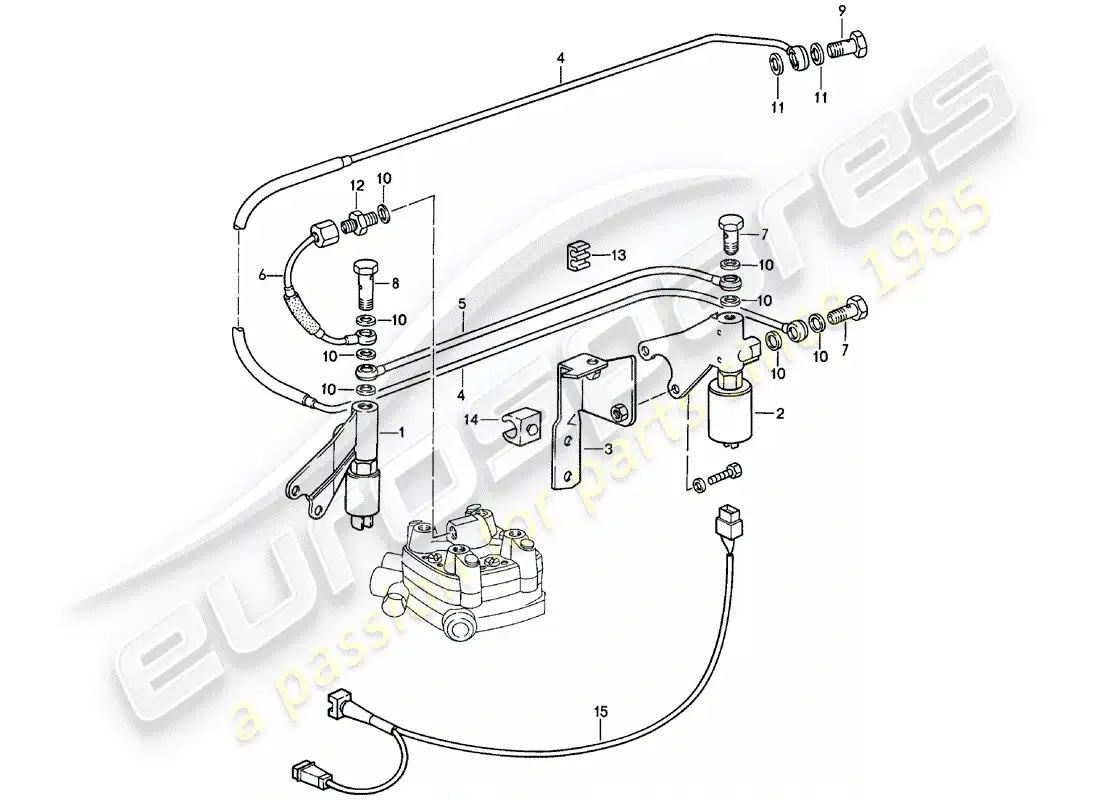 porsche 1982 (924) k-jetronic - 2 a parts diagram