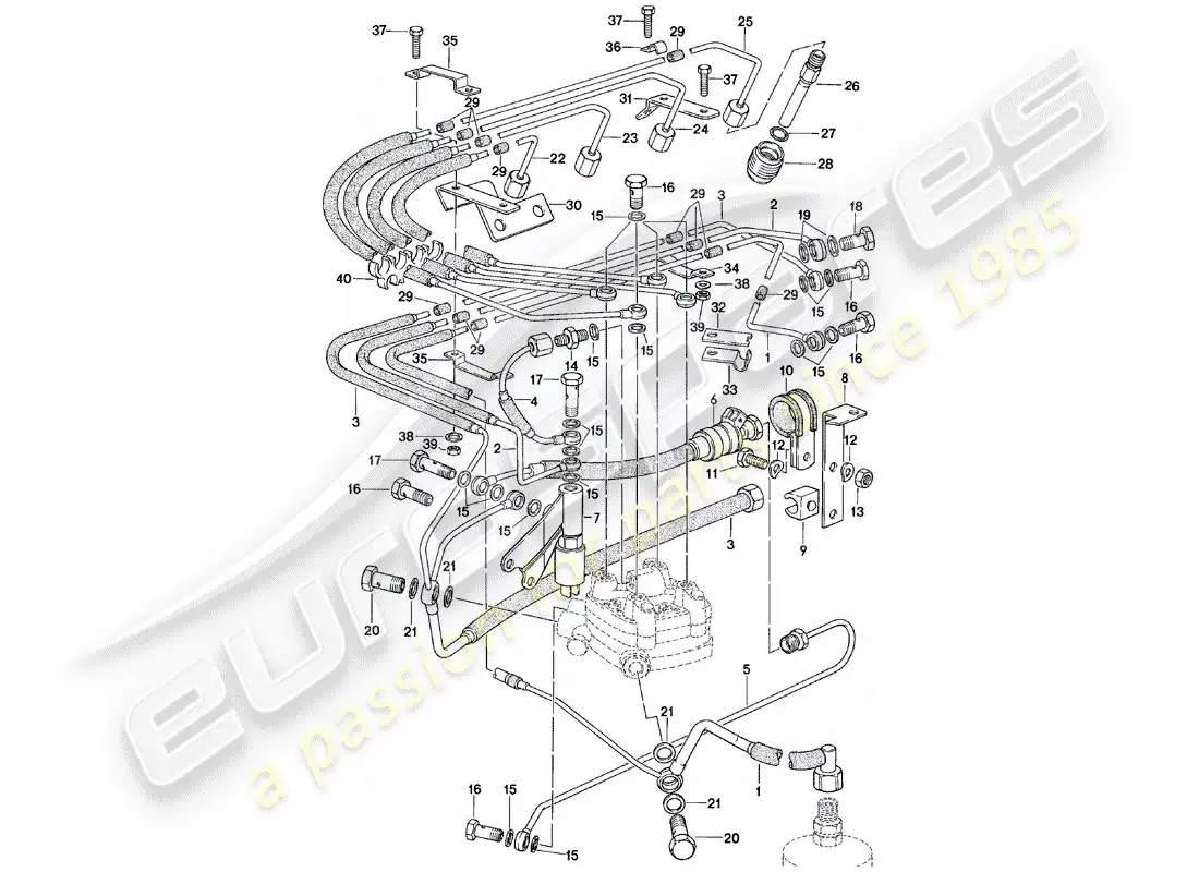 porsche 1982 (924) k-jetronic - 2 parts diagram