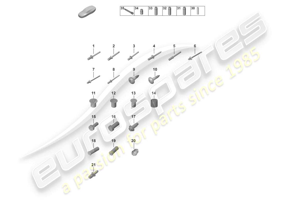 porsche 2024 (992-2 gt3/rs/st) fasteners car body part diagram