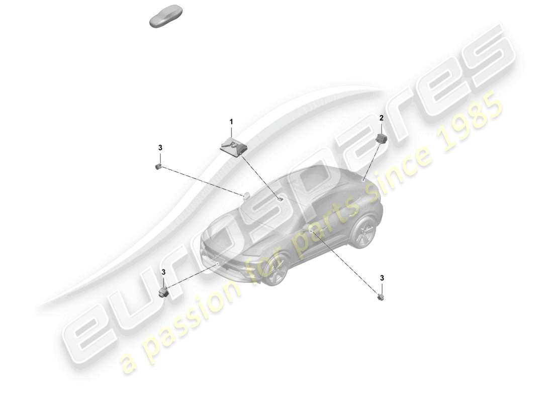 part diagram containing part number pad980568c