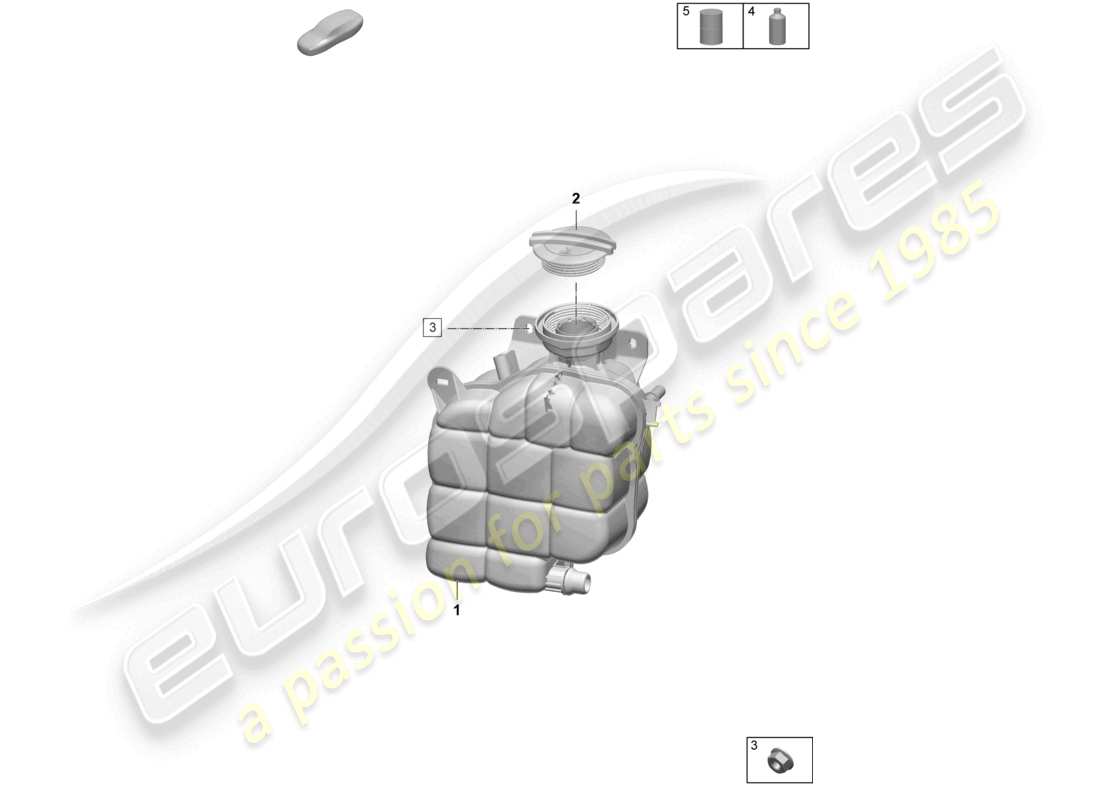 a part diagram from the porsche taycan parts catalogue