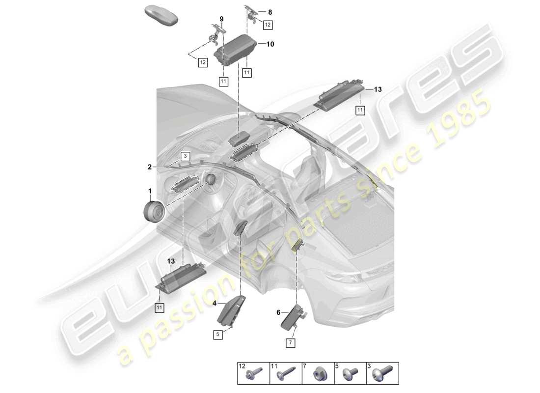part diagram containing part number n 91093502