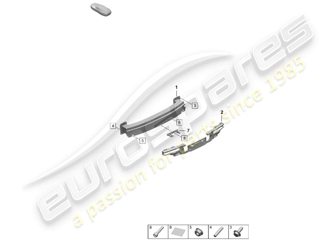 a part diagram from the porsche taycan parts catalogue