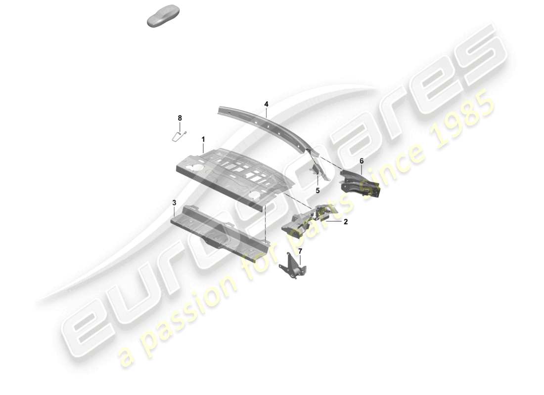 part diagram containing part number pad813503 grv