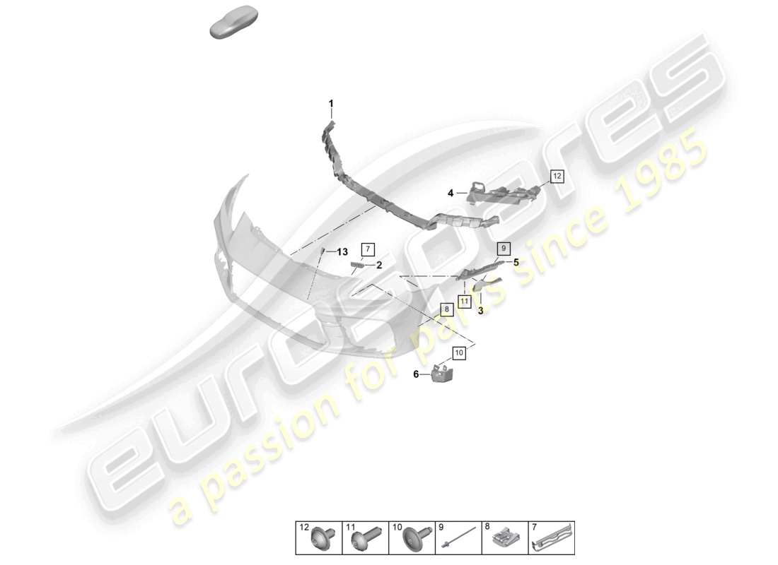 part diagram containing part number paf010168
