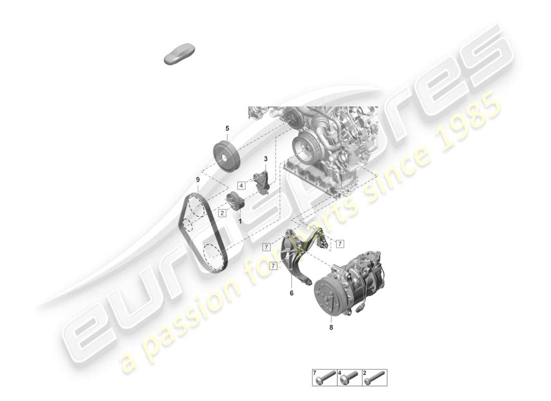 part diagram containing part number n 91189401