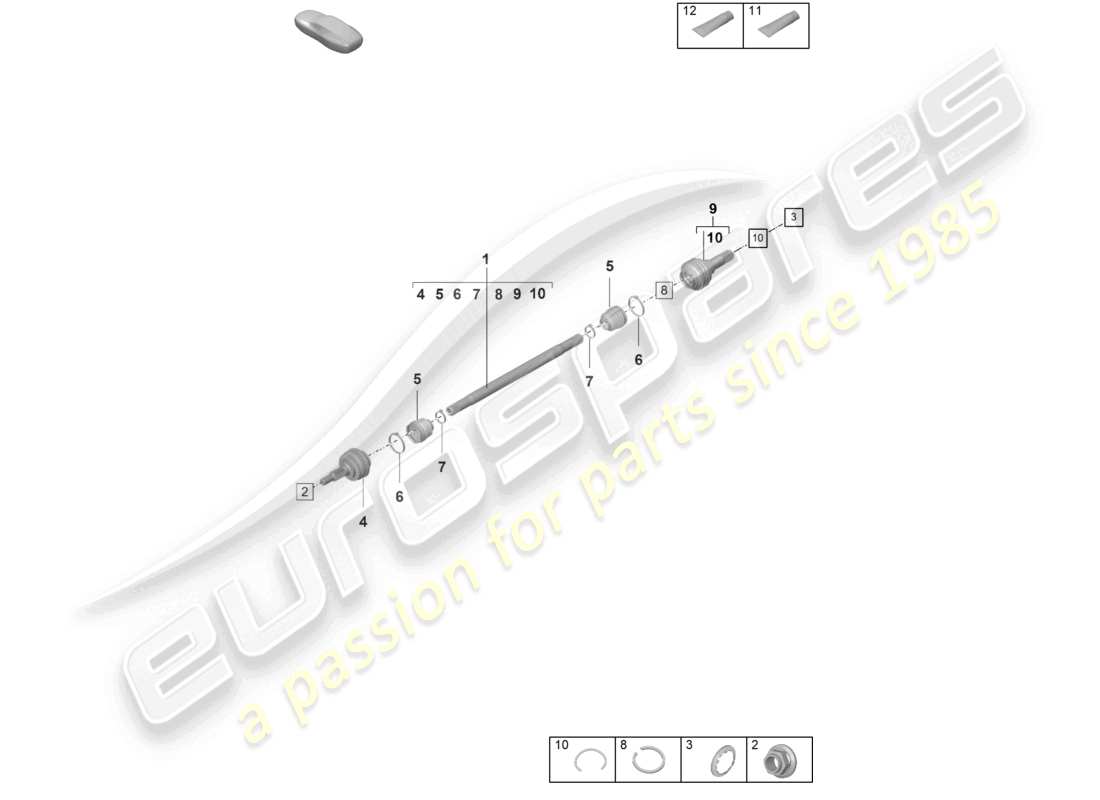 a part diagram from the porsche panamera parts catalogue