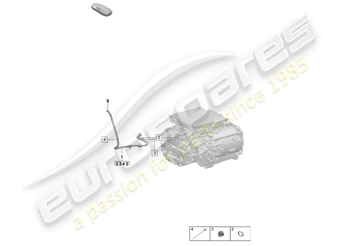 a part diagram from the porsche 2024 (macan-e) parts catalogue