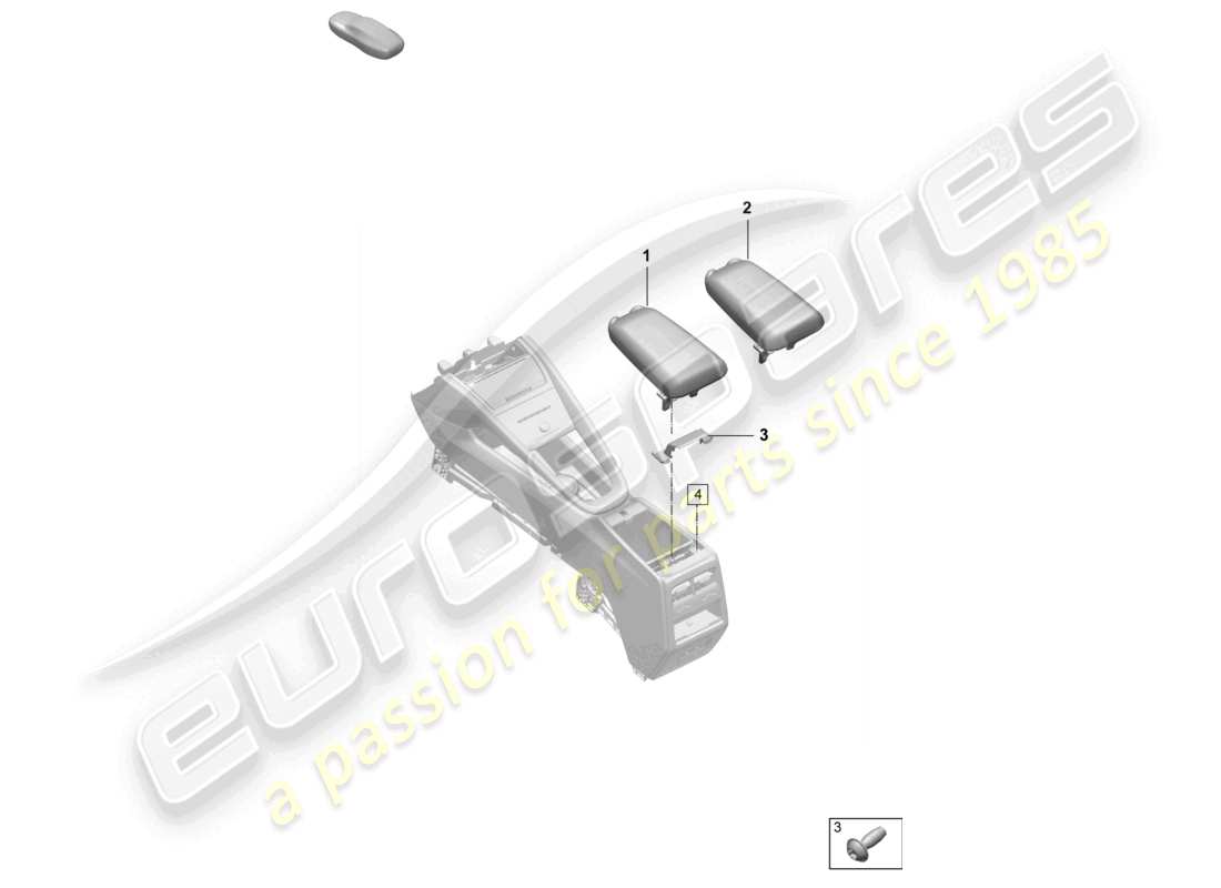 VIEW PARTS DIAGRAMS FROM THE PORSCHE MACAN PARTS CATALOGUE a part diagram from the porsche macan parts catalogue
