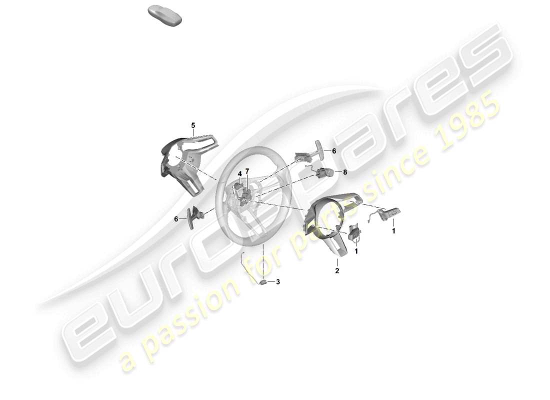 VIEW PARTS DIAGRAMS FROM THE PORSCHE PANAMERA PARTS CATALOGUE a part diagram from the porsche panamera parts catalogue