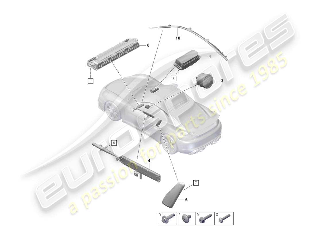 part diagram containing part number 982 880 201 e a34