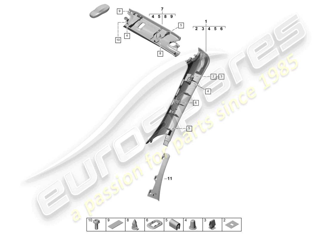 part diagram containing part number paf008984