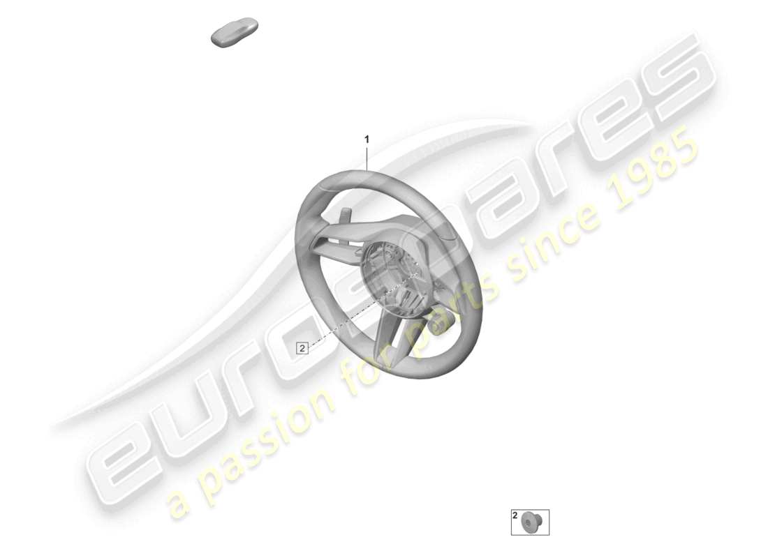 a part diagram from the porsche 2020 (taycan 9j1-1) parts catalogue