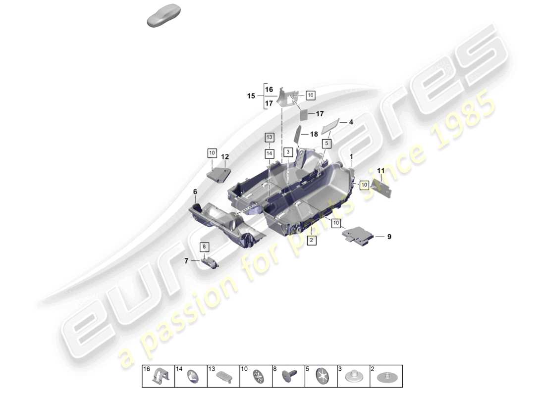 a part diagram from the porsche 2024 (992-2) parts catalogue