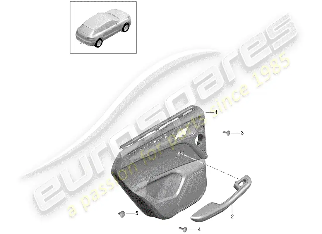 a part diagram from the porsche macan parts catalogue