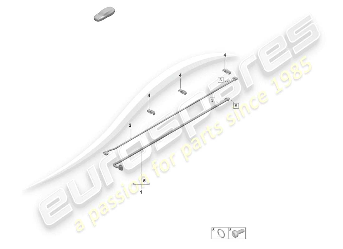 a part diagram from the porsche 992 parts catalogue