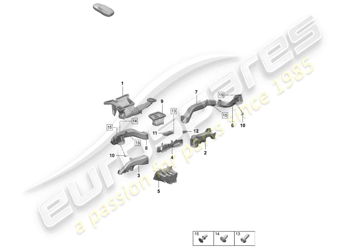 part diagram containing part number pab907527