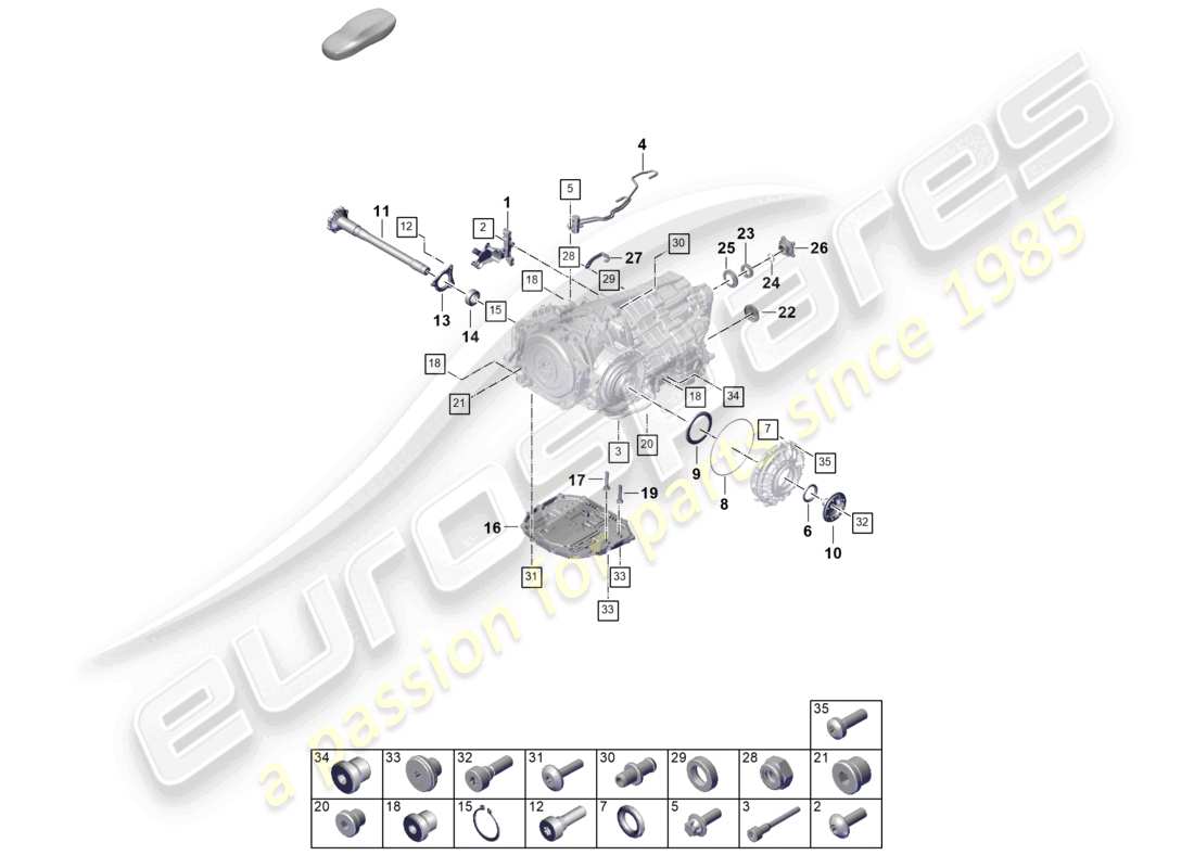 part diagram containing part number paf008028