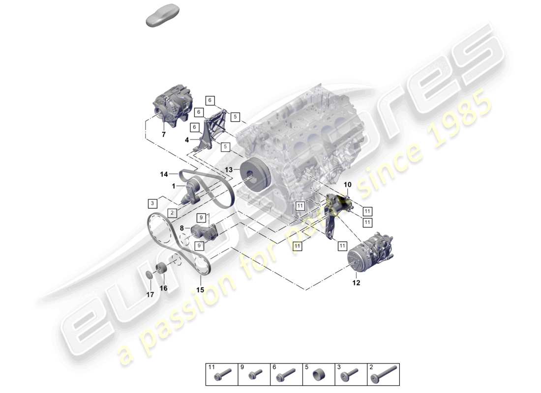 a part diagram from the porsche 2024 (cayenne e3 pa) parts catalogue