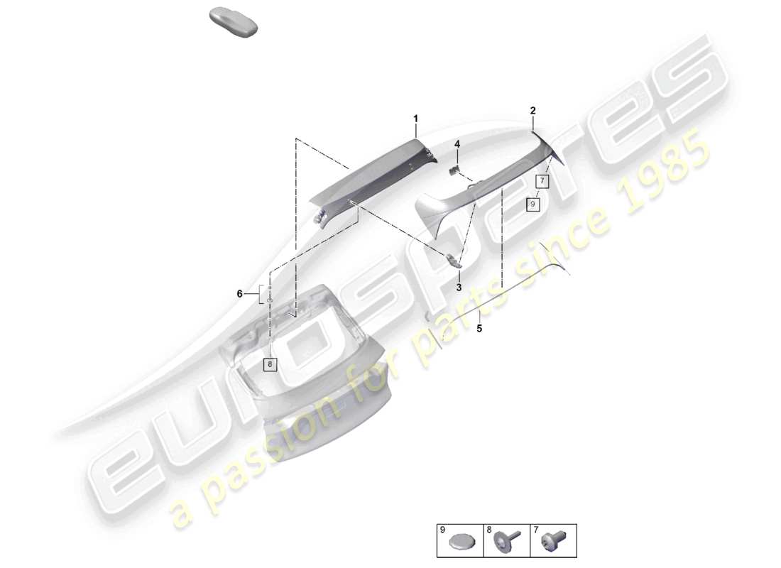 VIEW PARTS DIAGRAMS FROM THE PORSCHE CAYENNE PARTS CATALOGUE a part diagram from the porsche cayenne parts catalogue