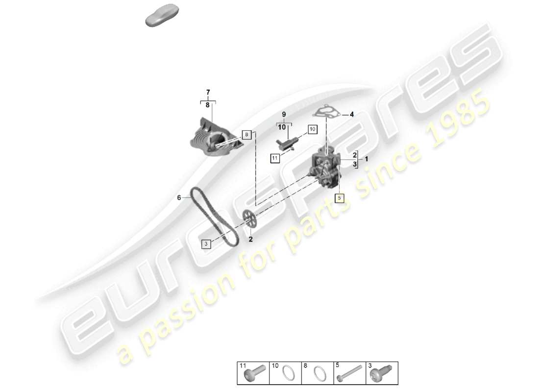 porsche 2023 (cayenne e3 pa) oil pump part diagram