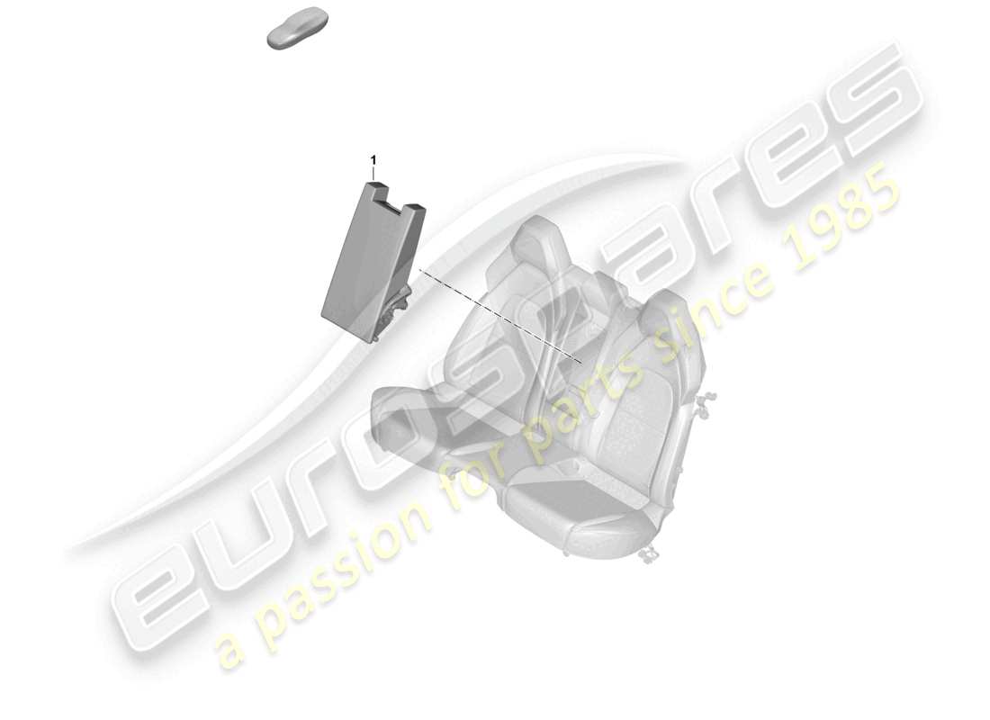 porsche 2026 (panamera 976) middle armrest (complete) part diagram